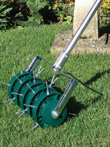 aerating roller summer lawn care